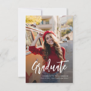 Graduation moderne 2025 Script 2 Faire-part photo