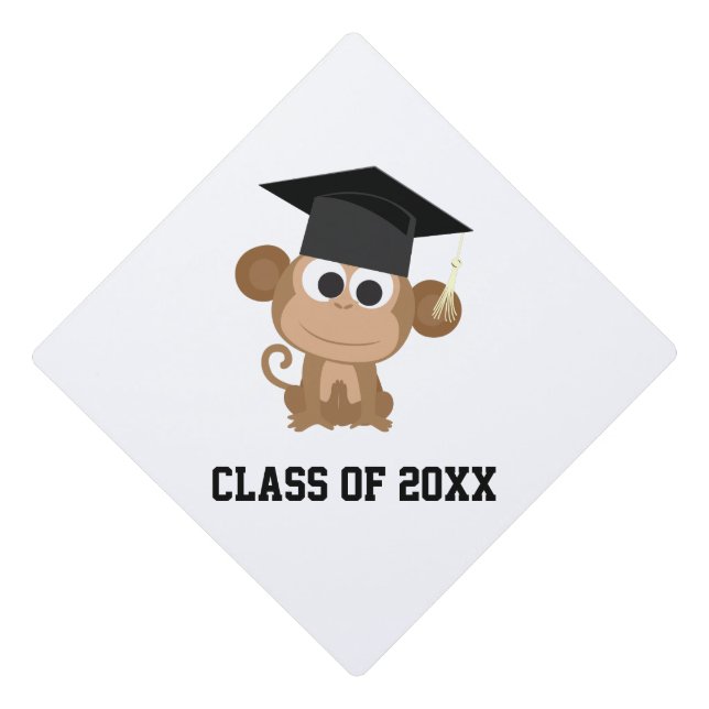 Graduation Monkey Cap Topper (Front)