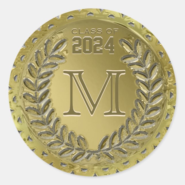 Graduation Monogram Sticker (Front)