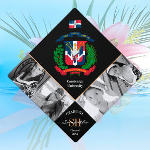 Graduation multi photo & Dominican Republic Graduation Cap Topper