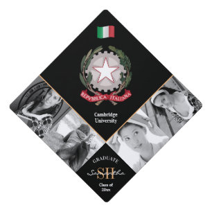 Graduation multi photo & Italy elegant Cap Topper