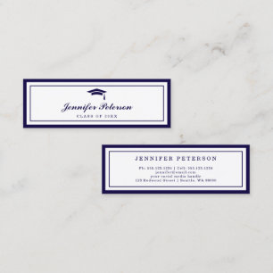 Graduation Name Card Classic Script Insert Card