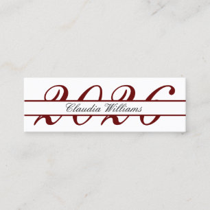 Graduation Name Card . Elegant Classic Insert Card
