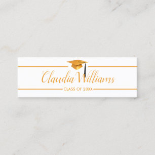 Graduation Name Card - Elegant Classic Insert Card