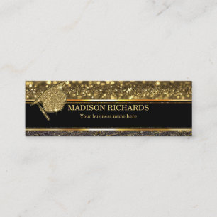 Graduation Name Card Senior Year Black and Gold