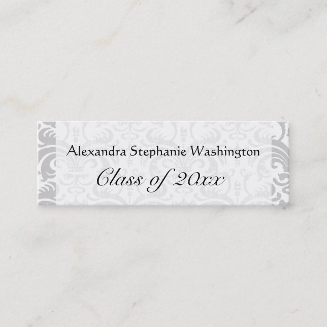 Graduation Name Card Set, Senior Class Keepsake (Front)