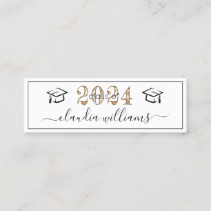 Graduation Name Card - Simple Classic Insert Card