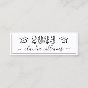 Graduation Name Card - Simple Classic Insert Card