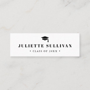 Graduation Name Card   Simple Type Insert Card