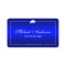 Graduation Name Card - Stylish Plain Blue Gradient