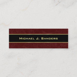 Graduation Name Cards - Burgundy and Black