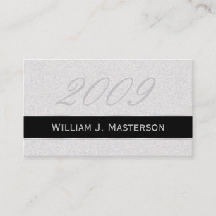 Graduation Name Cards - Grey and Black