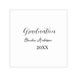 Graduation name class of 20XX mauve calligraphy co Self-inking Stamp