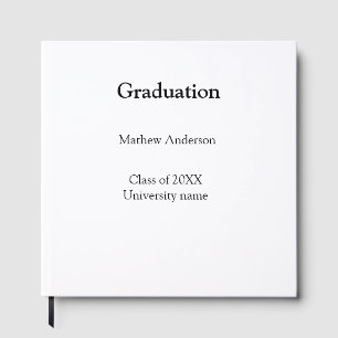 Graduation name class of 20XX university name simp Guest Book
