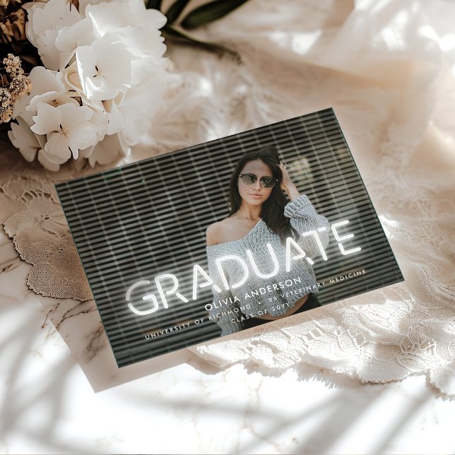 Graduation neon contemporary modern two photo (Creator Uploaded)