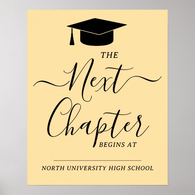 Graduation Next Chapter Begins At Cap Party  Poster (Front)