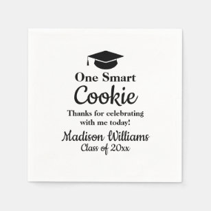 Graduation One Smart Cookie To go Grad Treat Favou Napkin