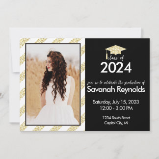 Graduation Open House Invitation with Photos