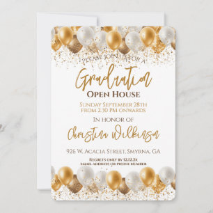 Graduation Open House Party Invitation