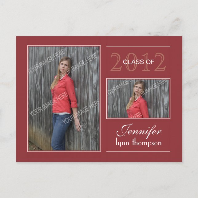 Graduation Open House Postcard (Front)