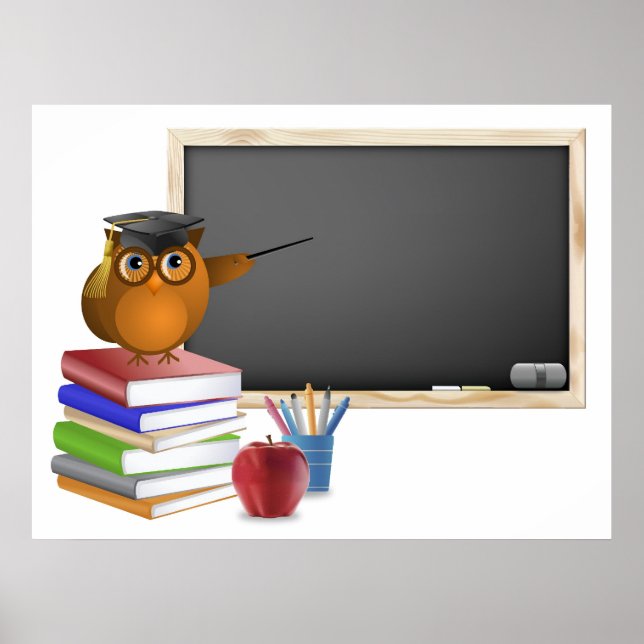 Graduation or Back to School Illustration Poster (Front)