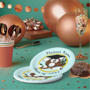 Graduation Owl  Paper Plate
