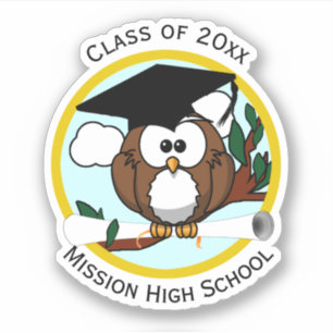 Graduation Owl with Diploma