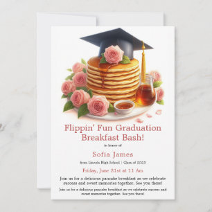 Graduation Pancake Breakfast Celebration  Invitation