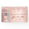 Graduation party 2024 photo rose gold glitter drip