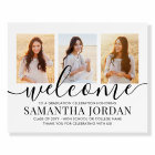 Graduation Party 3 Photo & Black Script Bienvenue