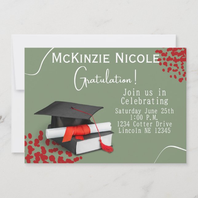  Graduation Party  Card (Front)