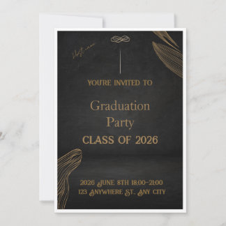 Graduation Party Celebration – A Stylish Milestone Invitation