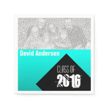Graduation Party Class 2018 Custom Paper Napkin 1