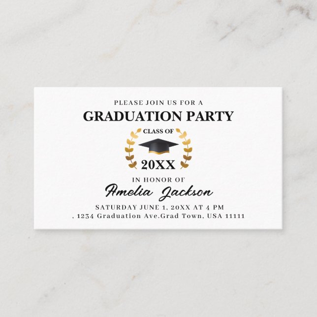 Graduation Party Class of 2023 Insert Card (Front)