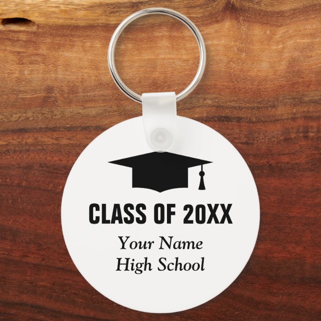 Graduation party class of 2025 custom photo keychain (Front)