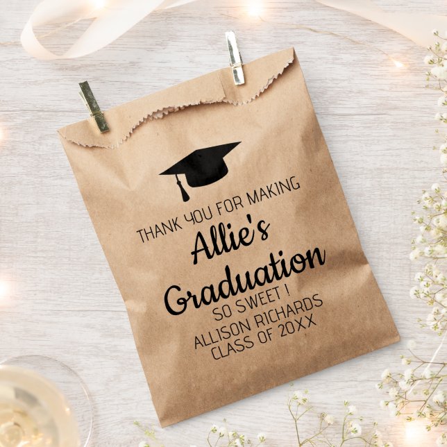 Graduation Party Congrat Grad Senior Class of 2025 Favour Bag (Clipped)