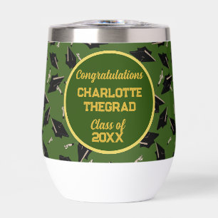 Graduation Party Congratulations Green and Gold