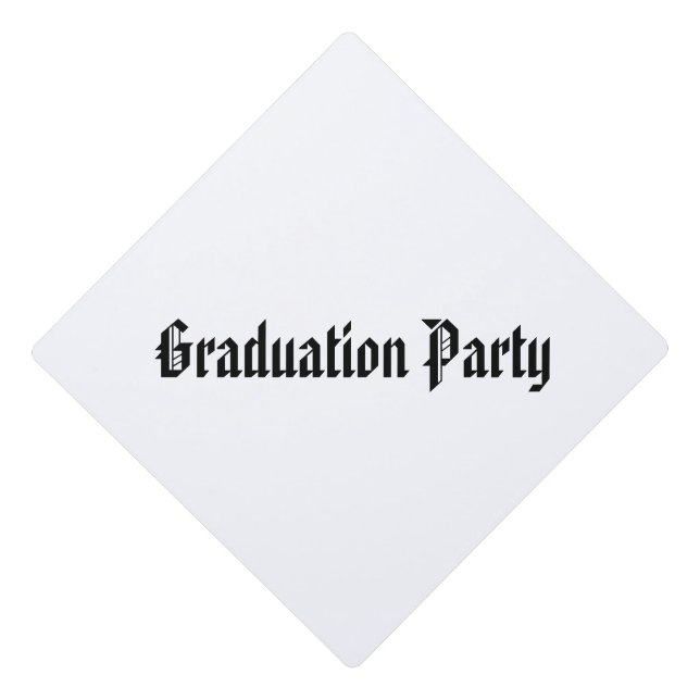 Graduation Party Custom Students Graduation Cap Topper (Front)