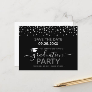 Graduation Party Enregistrer la date Invitation Ca