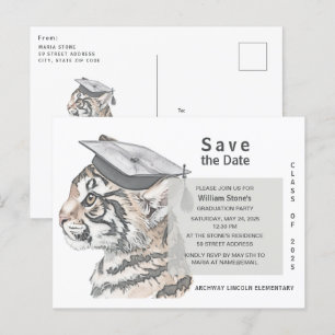 Graduation Party Enregistrer la date Invitation Ca