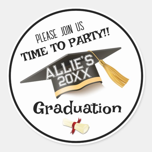 Graduation Party Envelope Seal  (Front)