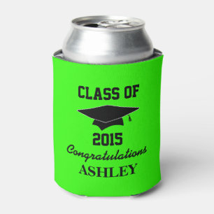 Graduation Party Favour With Custom Year and Name Can Cooler