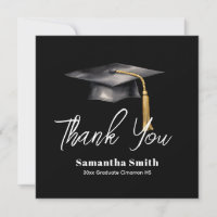 Graduation Party Flat Thank You Card