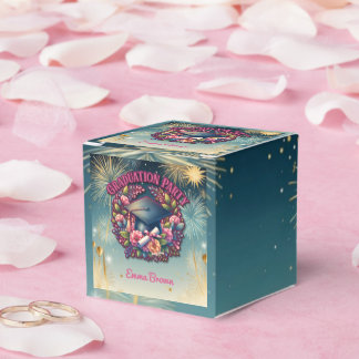 Graduation Party Floral Party Favor Box