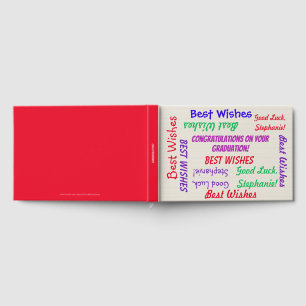 Graduation Party Fun Colorful Name Guest Book