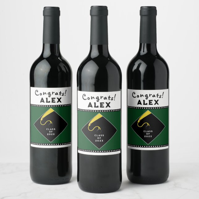 Graduation Party Gift Wine Label (Bottles)