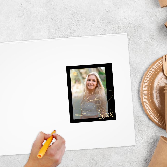 Graduation party guests signing autograph custom photo print (Creator Uploaded)