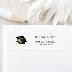Graduation Party Happy Hat Address