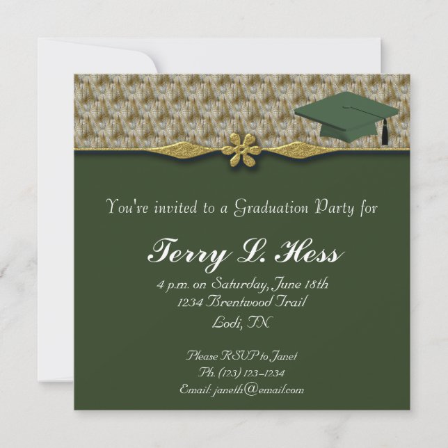Graduation Party Invitation (Front)