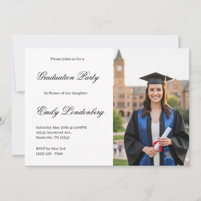 Graduation party invitation  (Devant)